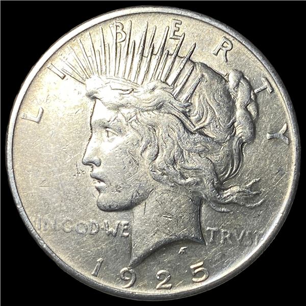 1925 Silver Peace Dollar NEARLY UNCIRCULATED