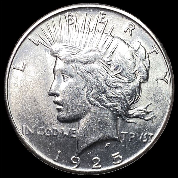 1925-S Peace Silver Dollar CHOICE AU