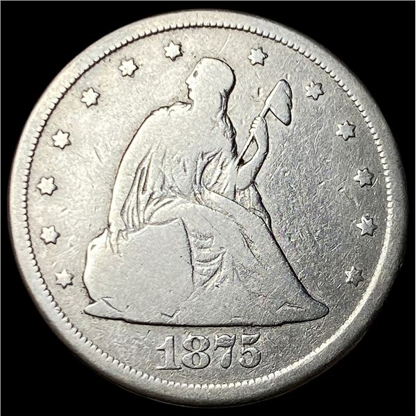 1875-CC Seated Liberty Twenty Cents NICELY  CIRCULATED
