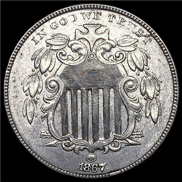 1867 Shield Nickel CLOSELY UNCIRCULATED