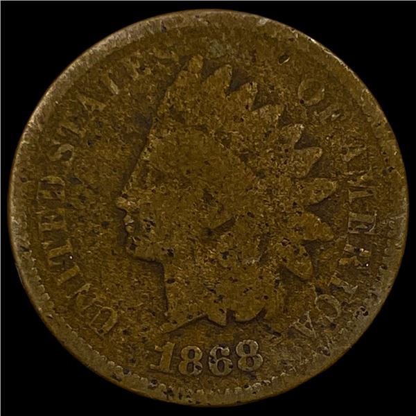 1868 Indian Head Cent NICELY CIRCULATED