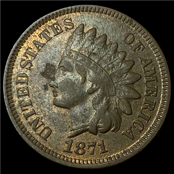 1871 Indian Head Cent CLOSELY UNCIRCULATED