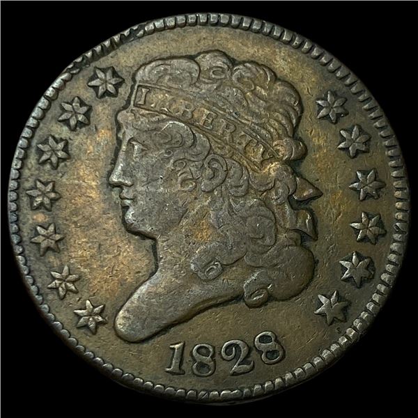 1828 Classic Head Half Cent LIGHTLY  CIRCULATED