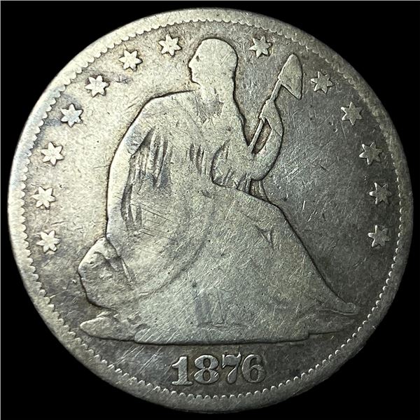 1876 Silver Half Dollar NICELY CIRCULATED