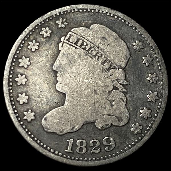 1829 Silver Capped Bust Half Dime NICELY  CIRCULATED