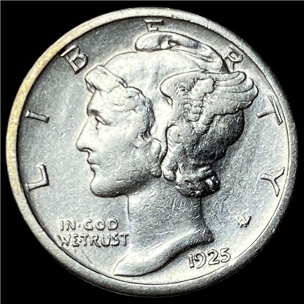 1925-S Silver Mercury Dime CLOSELY  UNCIRCULATED