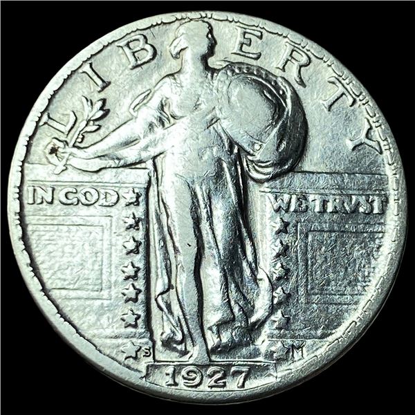 1927-S Silver Standing Liberty Quarter NEARLY  UNCIRCULATED