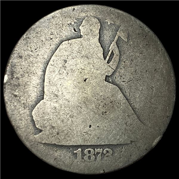 1872-CC Silver Seated Liberty Half Dollar  NICELY CIRCULATED