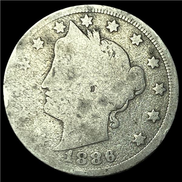 1886 Liberty Head Nickel NICELY CIRCULATED