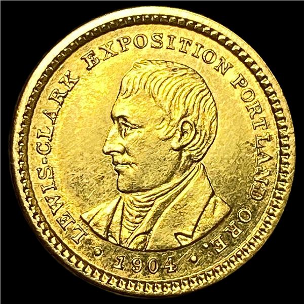 1904 Gold $1 Lewis and Clark Exposition  CLOSELY UNCIRCULATED