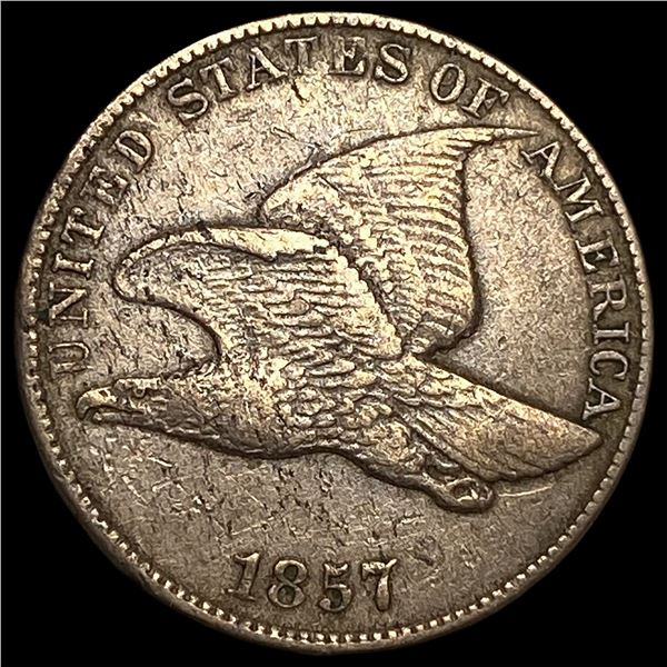 1857 Flying Eagle Cent NEARLY UNCIRCULATED