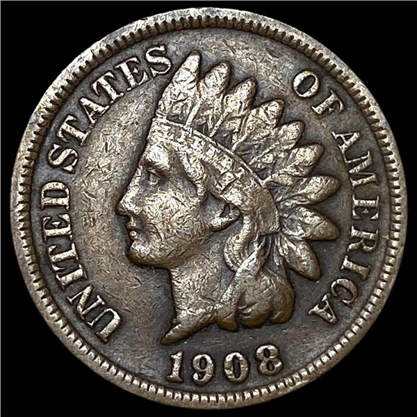 1908-S Indian Head Cent LIGHTLY CIRCULATED