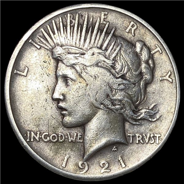 1921 Silver Peace Dollar NEARLY UNCIRCULATED
