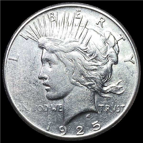 1925-S Silver Peace Dollar NEARLY  UNCIRCULATED