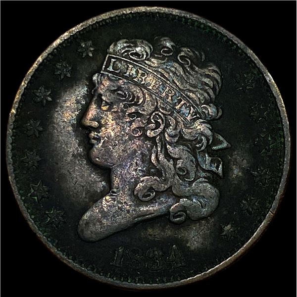 1834 Classic Head Half Cent CLOSELY  UNCIRCULATED