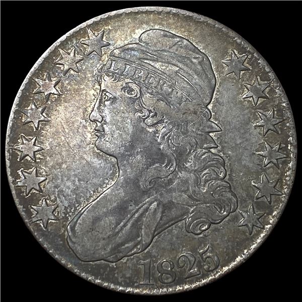 1825 Silver Capped Bust Half Dollar LIGHTLY  CIRCULATED