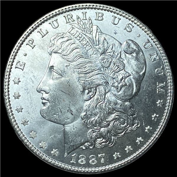 1887 Morgan Silver Dollar GEM BU