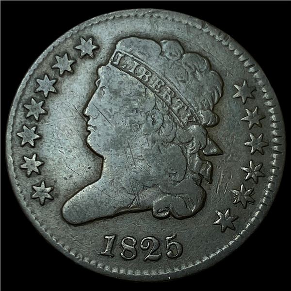 1825 Classic Head Half Cent LIGHTLY  CIRCULATED