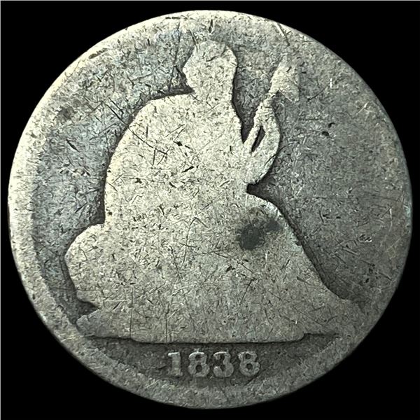 1838-O Silver Seated Liberty Dime NICELY  CIRCULATED