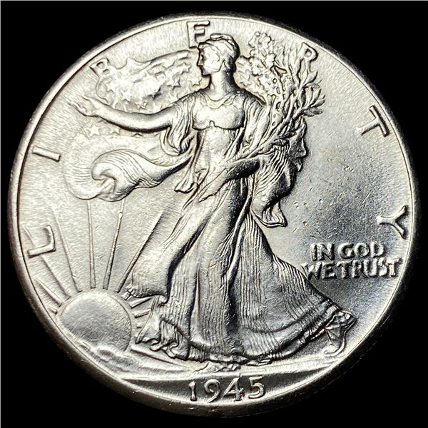 1945-D Silver Walking Liberty Half Dollar  UNCIRCULATED