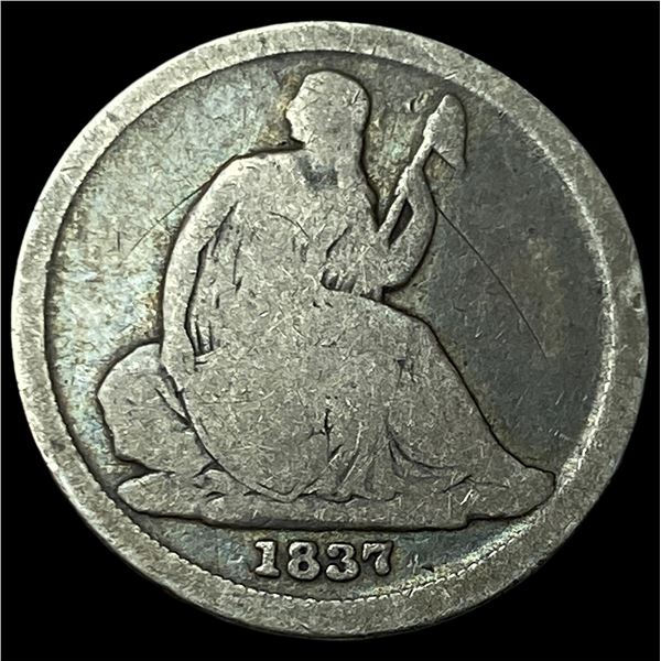 1837 Seated Liberty Dime NICELY CIRCULATED