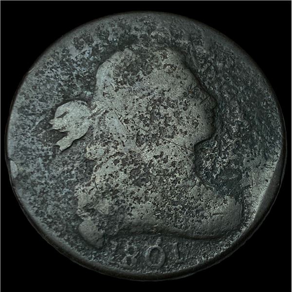 1801 Draped Bust Large Cent NICELY CIRCULATED