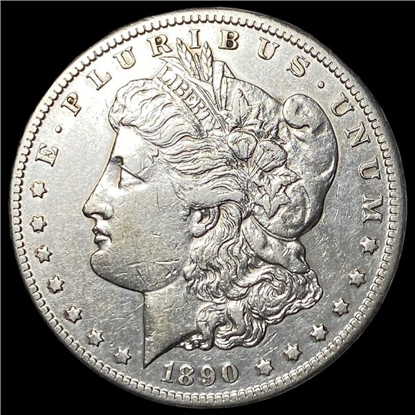 1890-CC Morgan Silver Dollar NEARLY UNCIRCULATED