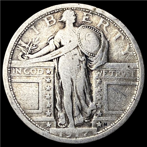 1917 Type 1 Standing Liberty Quarter LIGHTLY  CIRCULATED