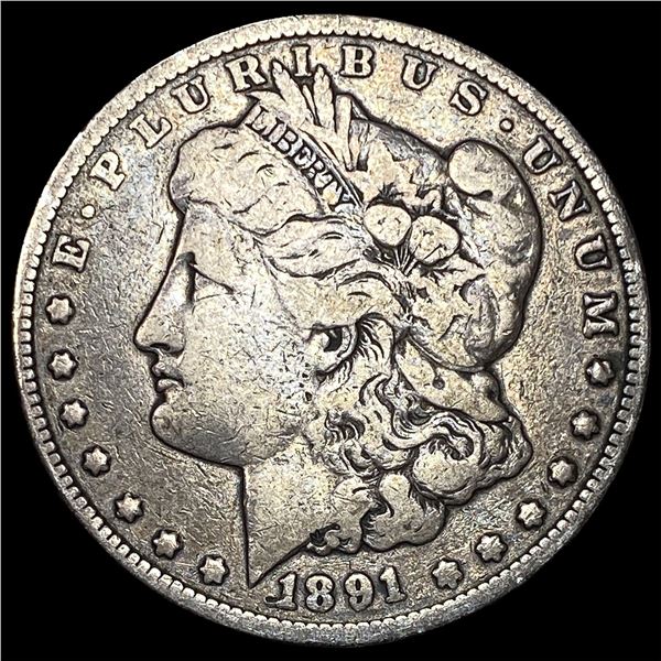 1891-CC Silver Morgan Dollar LIGHTLY  CIRCULATED