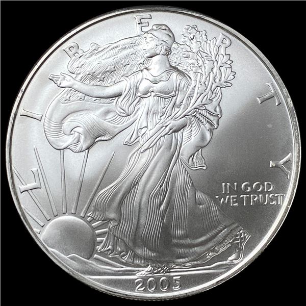 2005 1oz Silver American Eagle $1 GEM BU