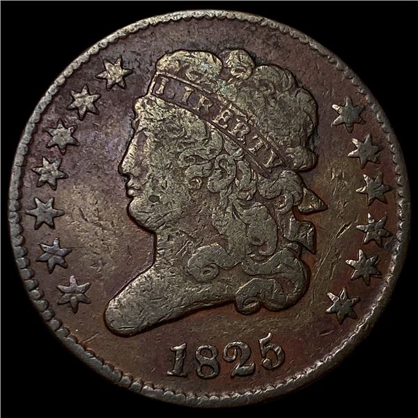 1825 Classic Head Half Cent LIGHTLY  CIRCULATED