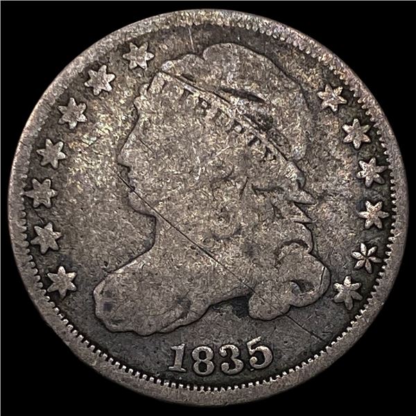 1835 Silver Capped Bust Dime LIGHTLY  CIRCULATED