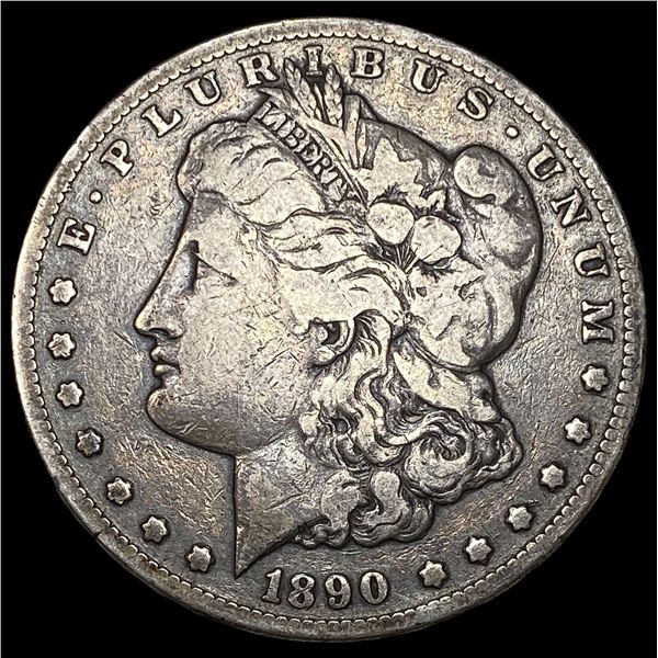 1890-CC Silver Morgan Dollar LIGHTLY  CIRCULATED