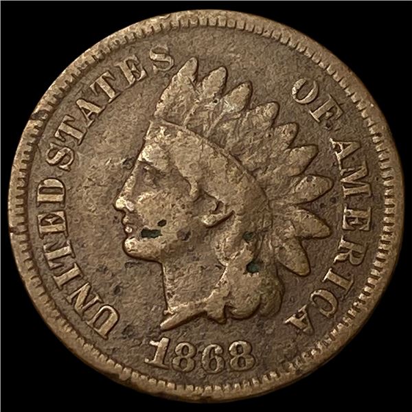 1868 Indian Head Cent NICELY CIRCULATED