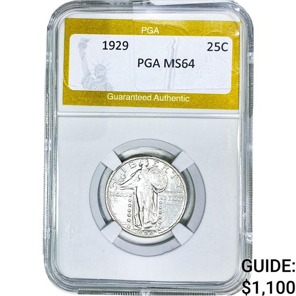 1929 Standing Liberty Quarter PGA MS64