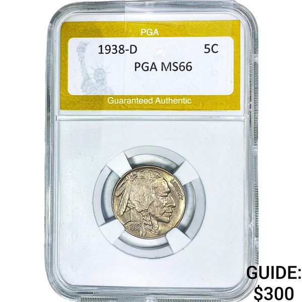 1938-D Buffalo Nickel PGA MS66