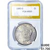 Image 1 : 1880-O Morgan Silver Dollar PGA MS63