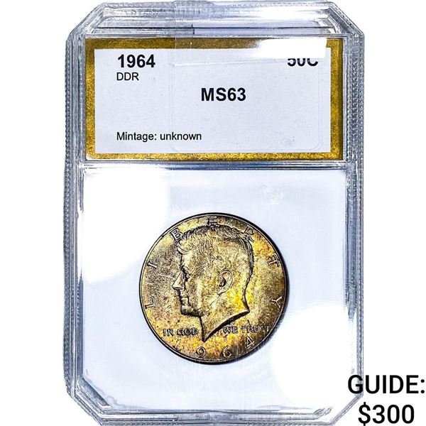 1964 Kennedy Half Dollar PCI MS63