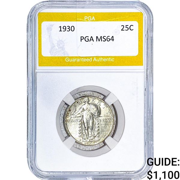 1930 Standing Liberty Quarter PGA MS64