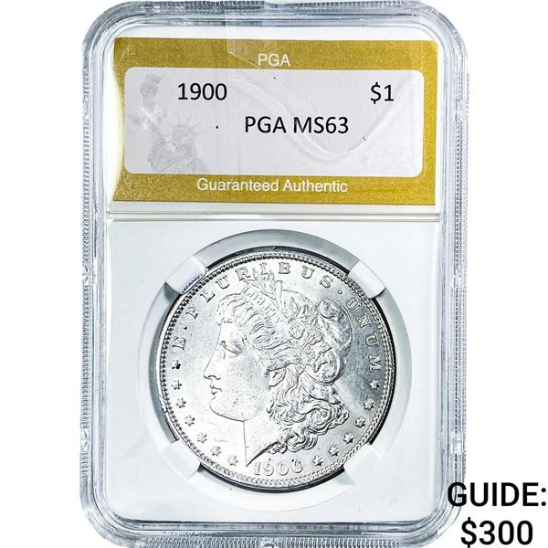 1900 Morgan Silver Dollar PGA MS63