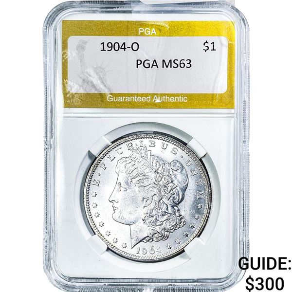 1904-O Morgan Silver Dollar PGA MS63