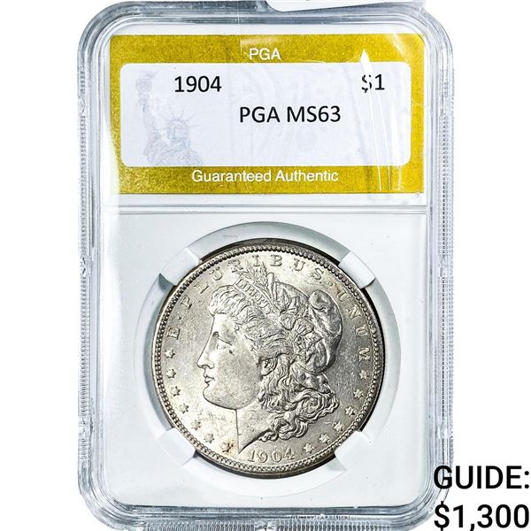 1904 Morgan Silver Dollar PGA MS63