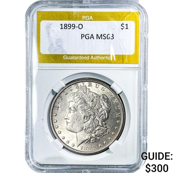 1899-O Morgan Silver Dollar PGA MS63