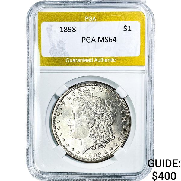 1898 Morgan Silver Dollar PGA MS64