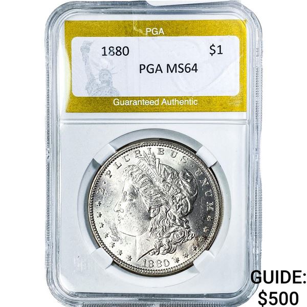 1880 Morgan Silver Dollar PGA MS64