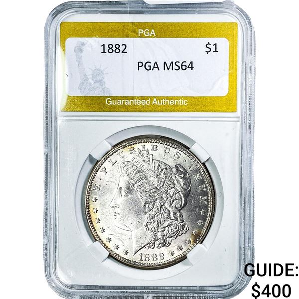 1882 Morgan Silver Dollar PGA MS64