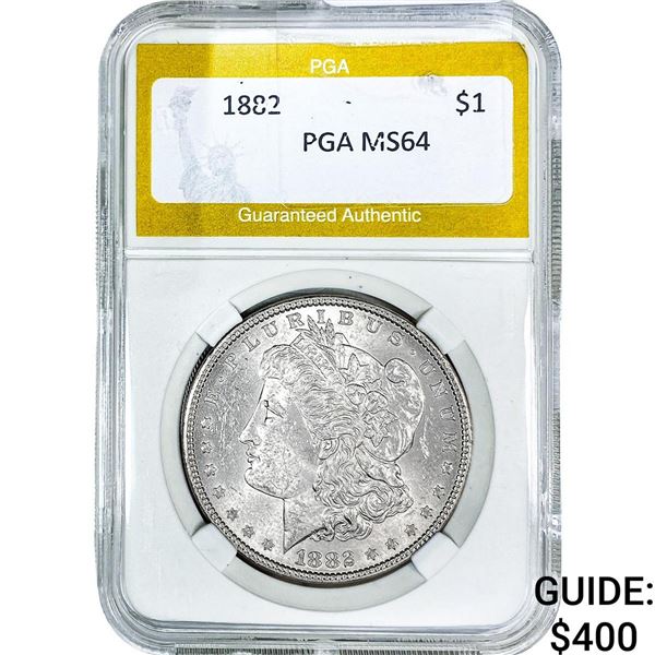 1882 Morgan Silver Dollar PGA MS64