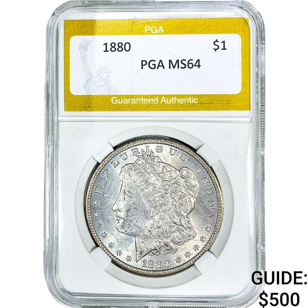 1880 Morgan Silver Dollar PGA MS64