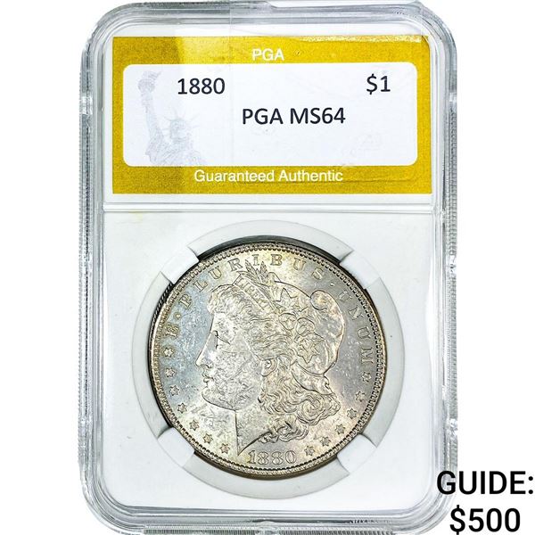 1880 Morgan Silver Dollar PGA MS64
