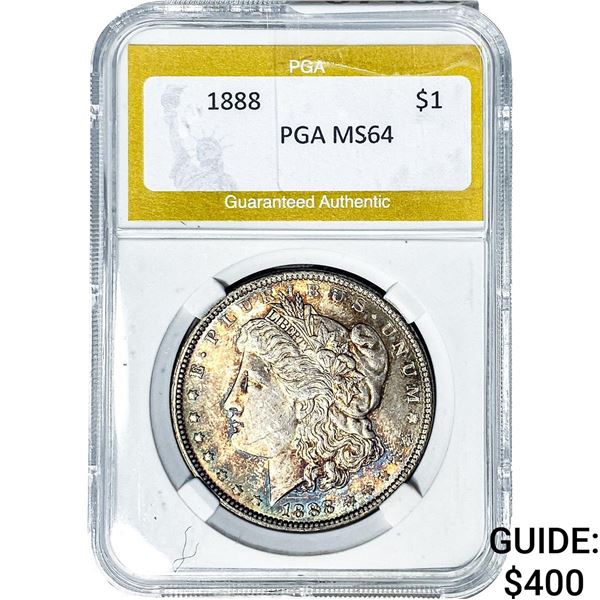 1888 Morgan Silver Dollar PGA MS64